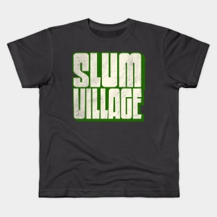 Slum Village / Retro Typography Design Kids T-Shirt